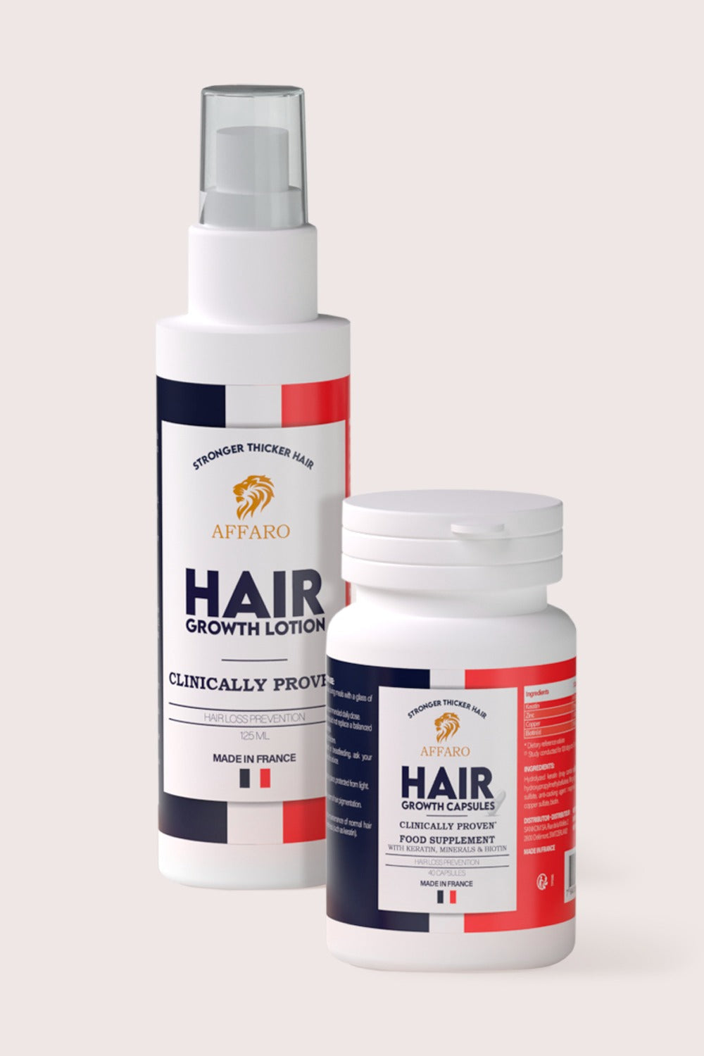Affaro HAIR CARE SET: Hair Growth Capsules and Hair Growth Lotion